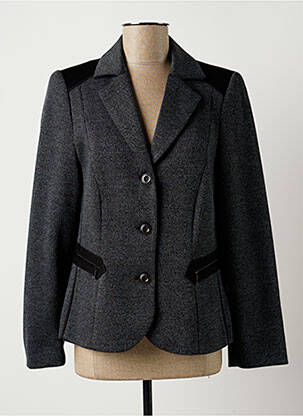 Veste casual epaulette bleu FRANCE RIVOIRE femme