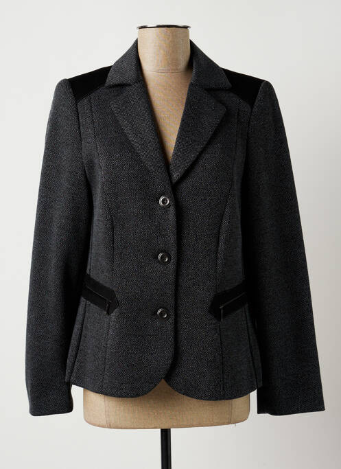 Veste casual epaulette bleu FRANCE RIVOIRE femme