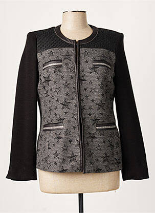 Veste casual epaulette noir MERI & ESCA femme