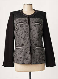 Veste casual col rond noir MERI & ESCA femme