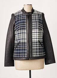 Veste casual col rond bleu MERI & ESCA femme