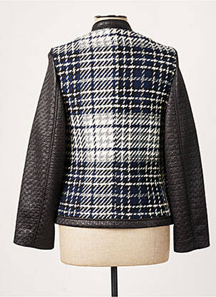Veste casual col rond bleu MERI & ESCA femme