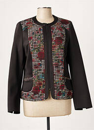 Veste casual epaulette noir GUY DUBOUIS femme