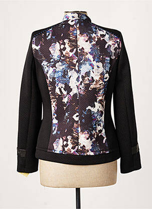 Veste casual epaulette noir FRANCE RIVOIRE femme