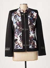 Veste casual epaulette noir GUY DUBOUIS femme