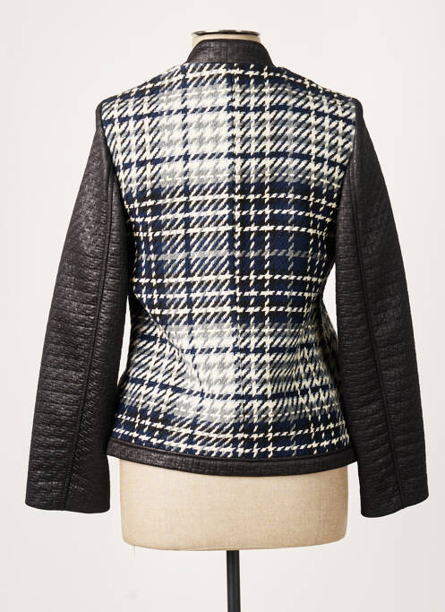 Veste casual col rond bleu GUY DUBOUIS femme