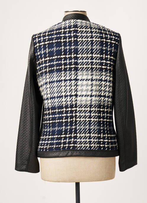 Veste casual col rond bleu GUY DUBOUIS femme