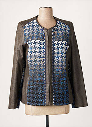 Veste casual epaulette marron MERI & ESCA femme