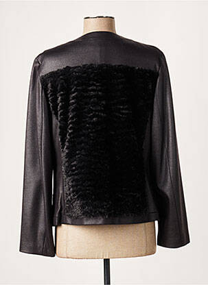 Veste casual col rond noir FRANCE RIVOIRE femme