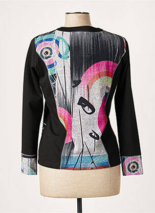 Gilet manches longues coupe cintrée noir FRANCE RIVOIRE femme