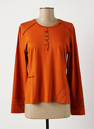 T-shirt orange FRANCE RIVOIRE pour femme
