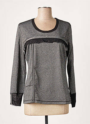 T-shirt manches longues manches longues gris MERI & ESCA femme