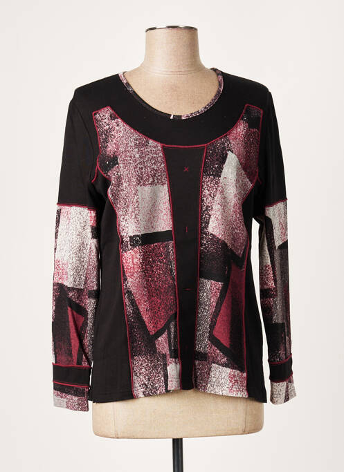 T-shirt manches longues manches longues noir FRANCE RIVOIRE femme