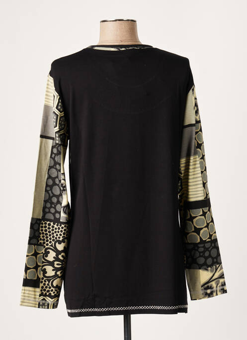 T-shirt noir FRANCE RIVOIRE pour femme