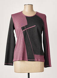 T-shirt manches longues manches longues gris FRANCE RIVOIRE femme