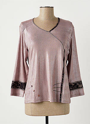 Top stretch manches longues beige GUY DUBOUIS femme