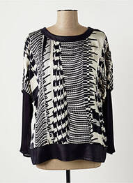 Blouse légère et transparente manches longues bleu MERI & ESCA femme