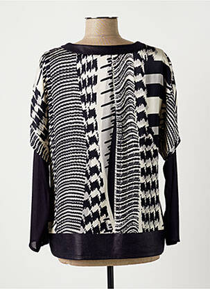 Blouse légère et transparente manches longues bleu MERI & ESCA femme
