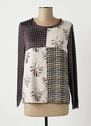 Blouse manches longues manches longues gris MERI & ESCA femme