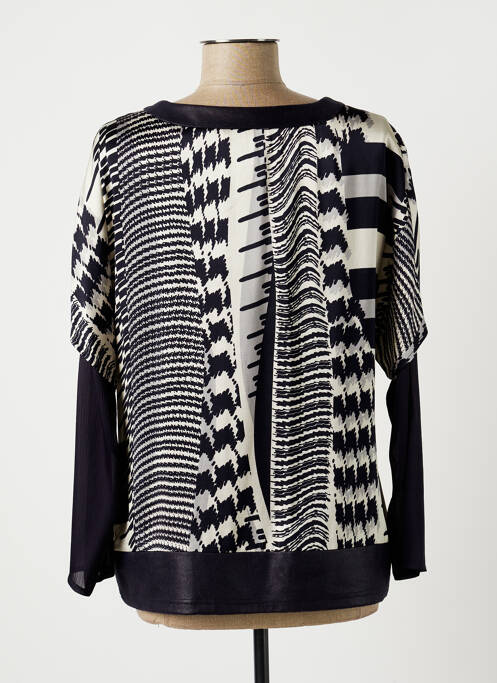 Blouse légère et transparente manches longues bleu MERI & ESCA femme