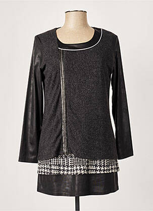 Tunique manches longues col rond noir MERI & ESCA femme