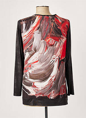 Blouse imprimé fantaisie manches longues noir FRANCE RIVOIRE femme