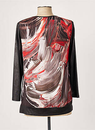 Blouse imprimé fantaisie manches longues noir GUY DUBOUIS femme