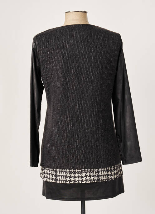 Tunique manches longues col rond noir MERI & ESCA femme