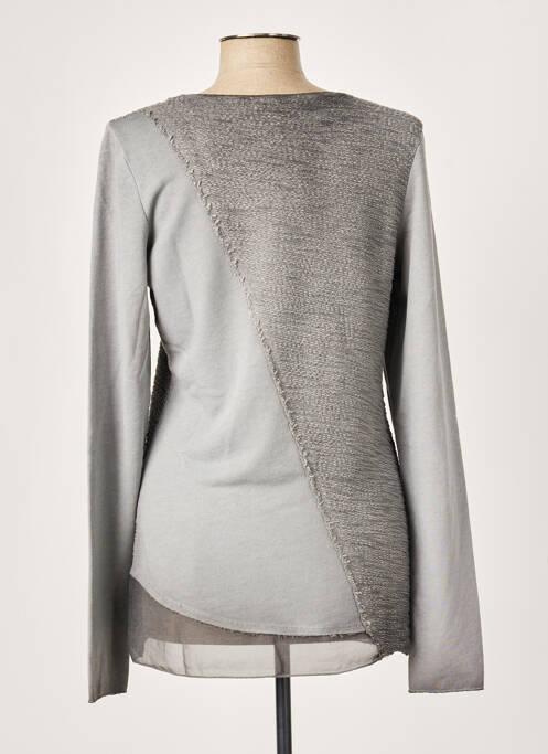 Pull tunique gris MERI & ESCA pour femme