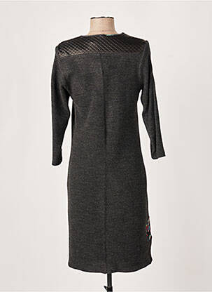 Robe courte manches longues manches longues noir FRANCE RIVOIRE femme