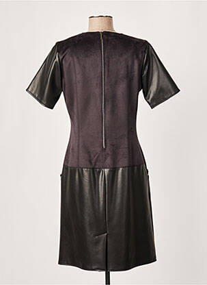 Robe mi-longue manches courtes manches courtes noir MERI & ESCA femme