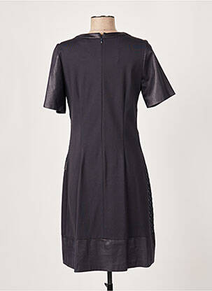 Robe mi-longue imprimé fantaisie manches courtes bleu MERI & ESCA femme