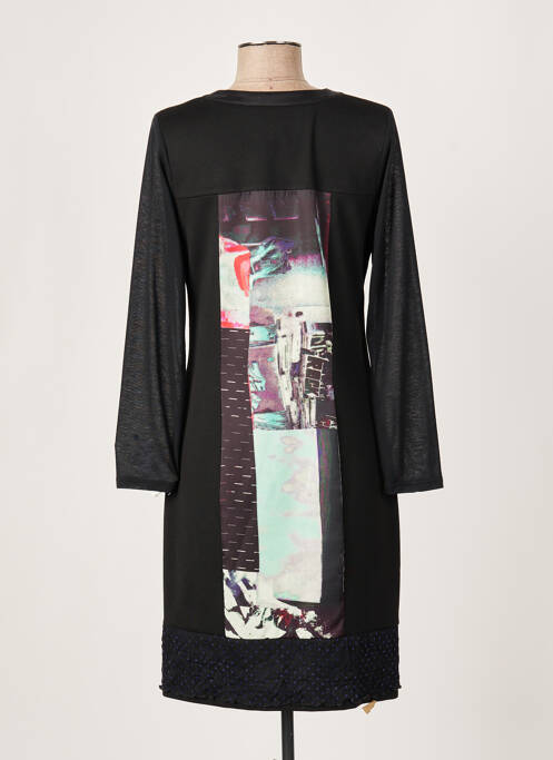 Robe mi-longue noir FRANCE RIVOIRE pour femme