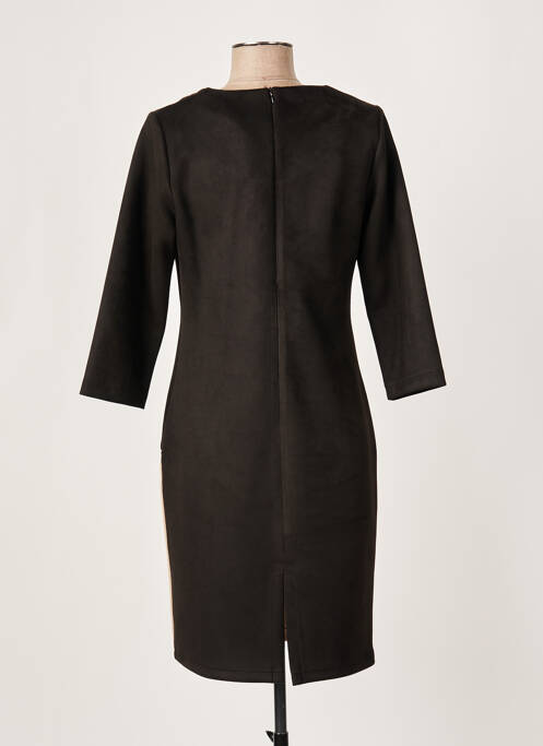 Robe mi-longue noir IMPULSION pour femme