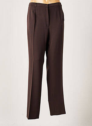 Pantalon droit stretch taille normale marron GUY DUBOUIS femme