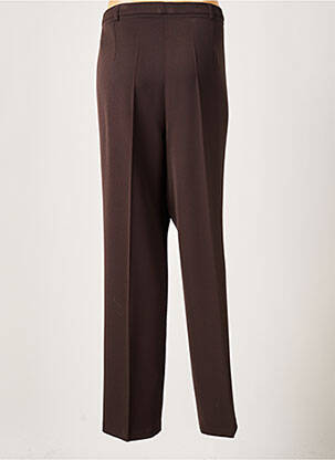 Pantalon droit stretch taille normale marron GUY DUBOUIS femme