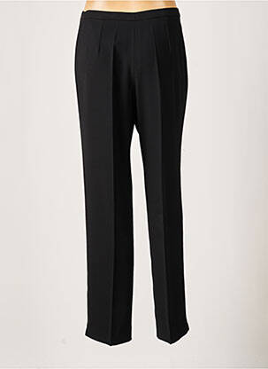 Pantalon large fermeture zippée sous rabat boutonné taille normale noir FRANCE RIVOIRE femme
