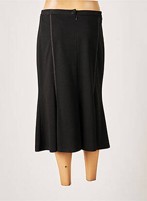 Jupe mi-longue stretch noir FRANCE RIVOIRE femme