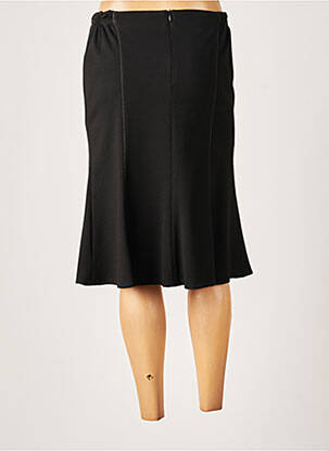 Jupe mi-longue stretch noir GUY DUBOUIS femme