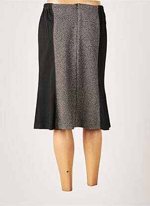Jupe mi-longue coupe droite gris GUY DUBOUIS femme