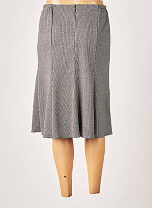 Jupe mi-longue coupe évasée gris FRANCE RIVOIRE femme