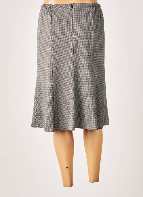 Jupe mi-longue gris GUY DUBOUIS pour femme