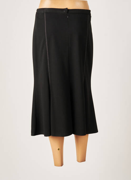 Jupe mi-longue noir FRANCE RIVOIRE pour femme