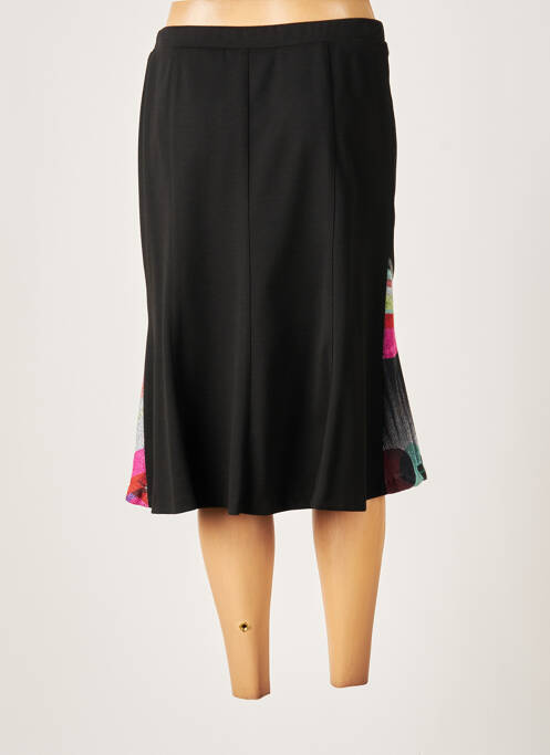 Jupe mi-longue noir FRANCE RIVOIRE pour femme