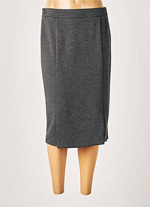 Jupe mi-longue taille normale gris FRANCE RIVOIRE femme