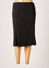 Jupe mi-longue taille normale noir FRANCE RIVOIRE femme