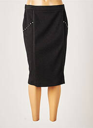 Jupe mi-longue stretch noir FRANCE RIVOIRE femme