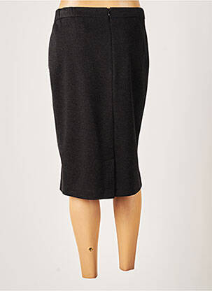 Jupe mi-longue stretch noir FRANCE RIVOIRE femme