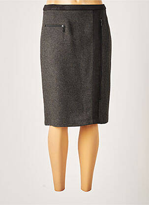 Jupe mi-longue taille normale gris GUY DUBOUIS femme