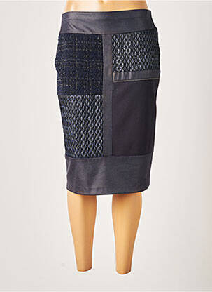 Jupe mi-longue taille normale bleu MERI & ESCA femme
